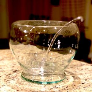 Punch Bowl
Iridescent Luster with glass ladle